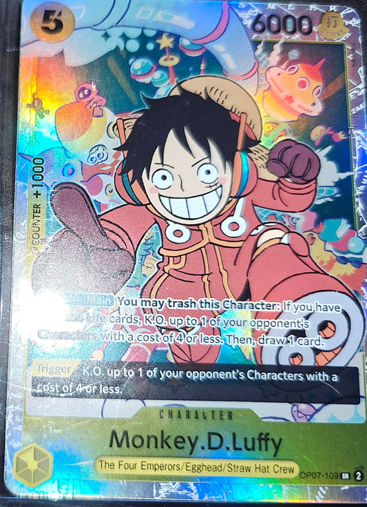 One Piece 500 Years in the Future Super Rare Monkey.D.Luffy Op07-109 - RyoCardsAndMore