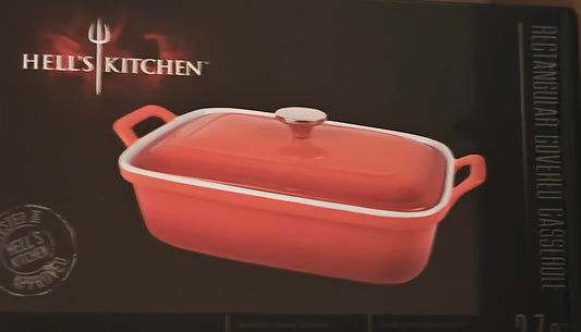 Hell's Kitchen Rectangular Covered Casserole 2.7qt