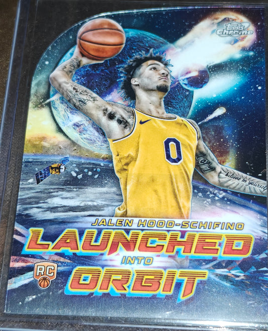 2024 Topps Cosmic Jalen Hood-Schifino Launched into Orbit